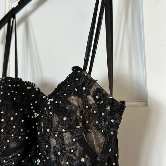 Mon Cheri Black Prom Dress - Picture 7 of 9